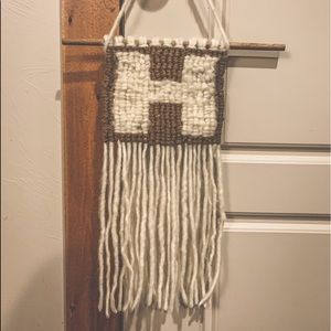 Macrame Wall Hanging Letter H